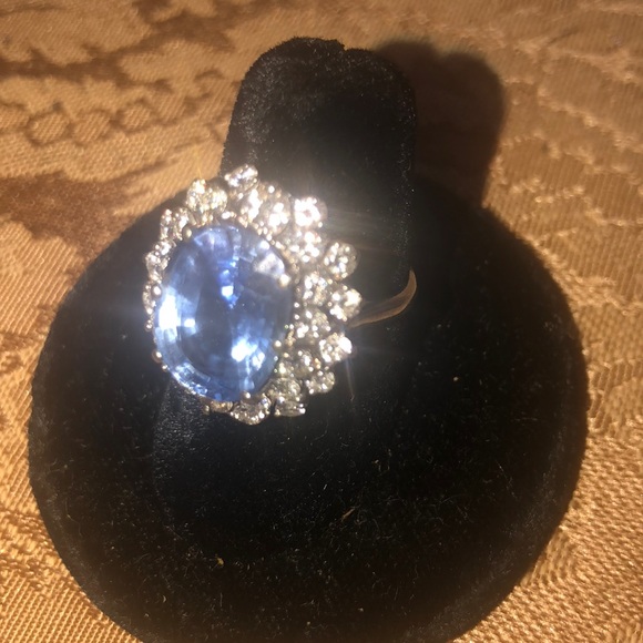 VINTAGE DREAM RING LATE 1800 8k aquamarine ring - Picture 4 of 8